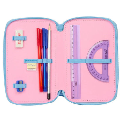 Disney Stitch Bright triple pencil case 37pcs Nerdscape