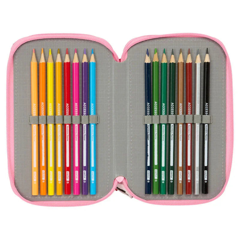 Hello Kitty triple pencil case 37pcs Nerdscape