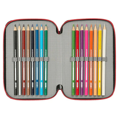 Marvel Spiderman Miles Morales triple pencil case 37pcs Nerdscape