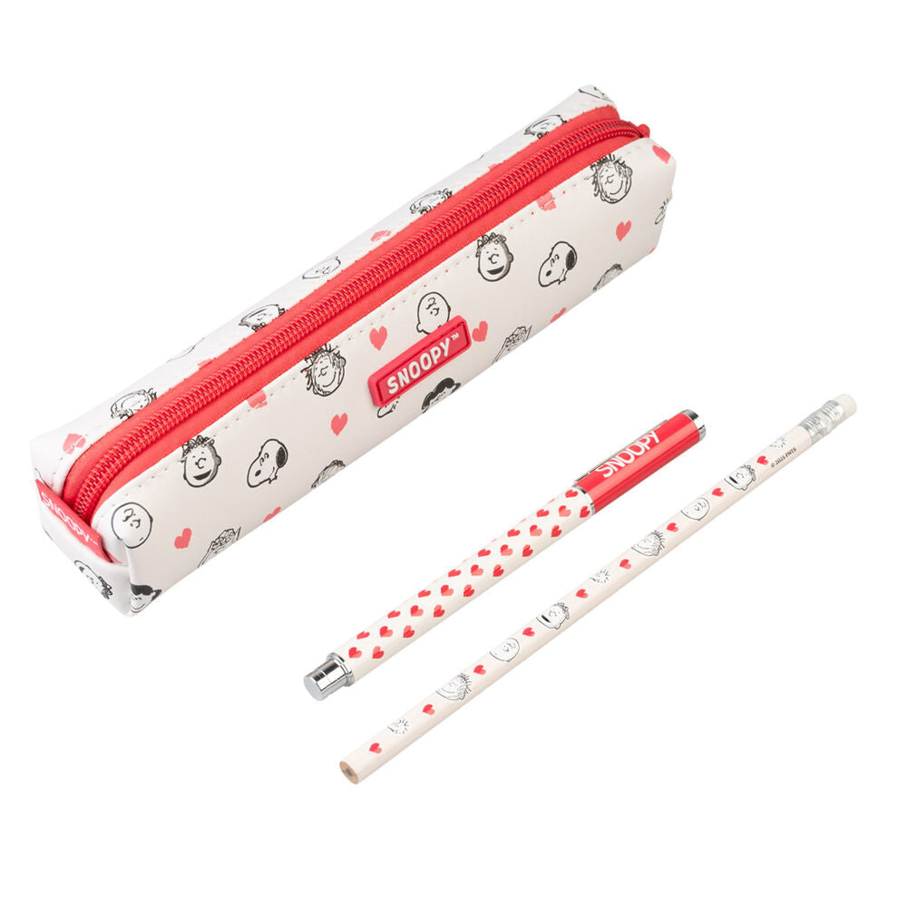 Peanuts Snoopy Pencil case + pen and pencil Nerdscape