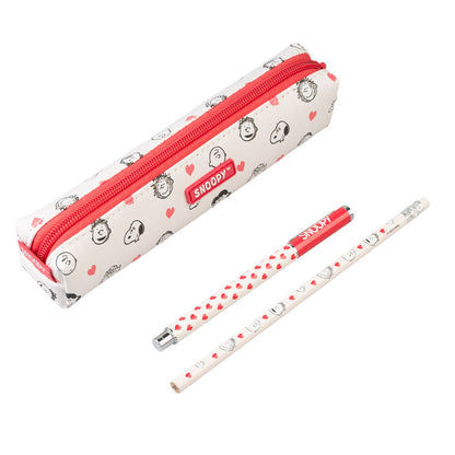 Peanuts Snoopy Pencil case + pen and pencil Nerdscape