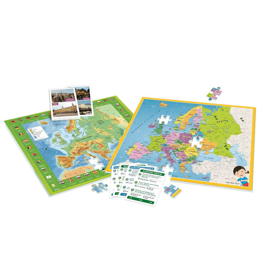 Geo Map Discover Europe in Spanish Nerdscape
