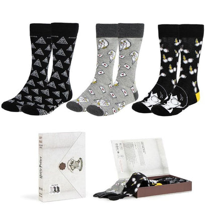 Harry Potter pack 3 adult socks Nerdscape