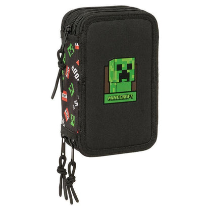 Minecraft triple pencil case 37pcs Nerdscape