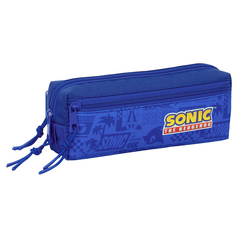Sonic the Hedgehog triple pencil case Nerdscape