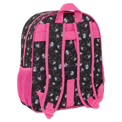Zaino NerdScape nero e rosa con personaggi kawaii, spallacci regolabili, stile nerd