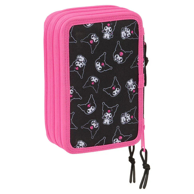 Hello Kitty Kuromi triple pencil case 37pcs Nerdscape