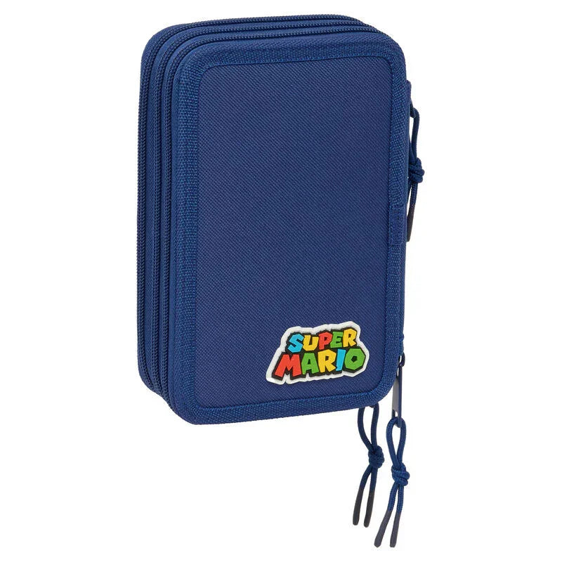 Super Mario Bros Mamma Mia triple pencil case 37pcs Nerdscape