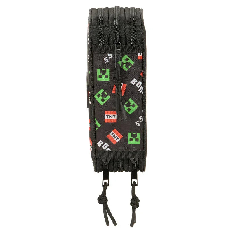 Minecraft triple pencil case 37pcs Nerdscape