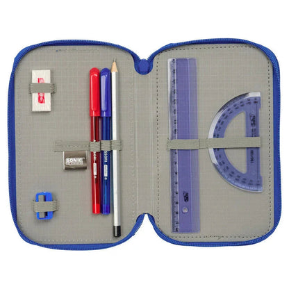 Sonic the Hedgehog triple pencil case 37pcs Nerdscape