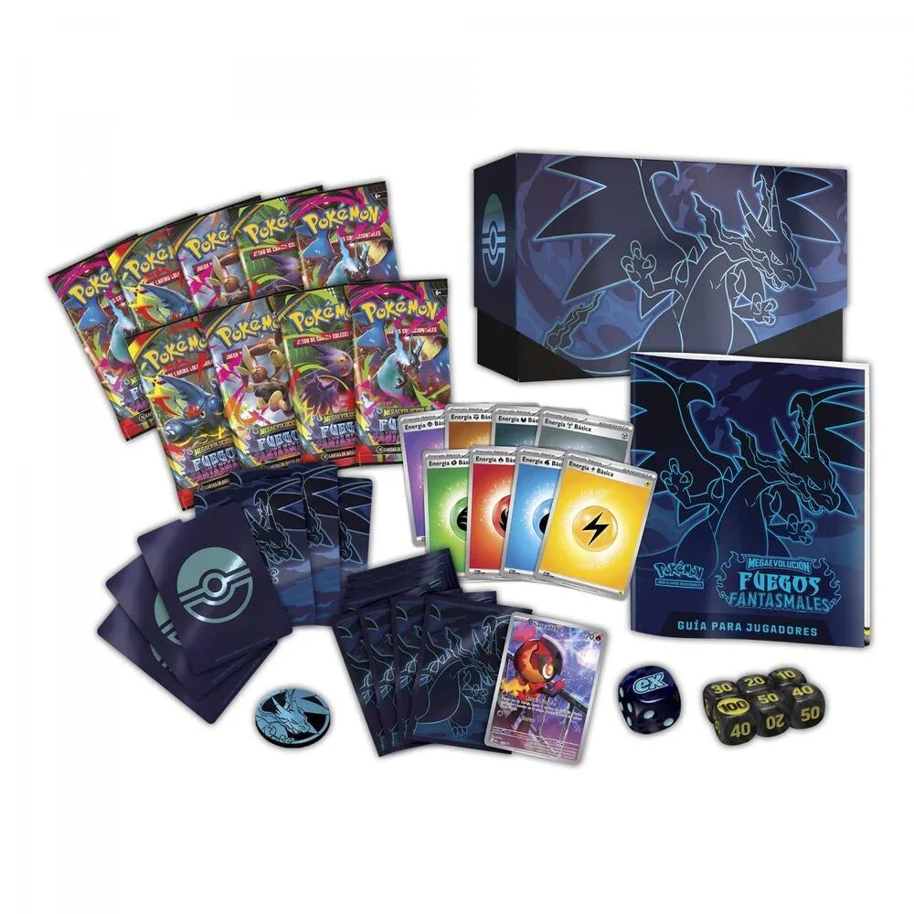Spanish Pokemon Phantasmal Flames Elite Trainer case trading card game Nerdscape