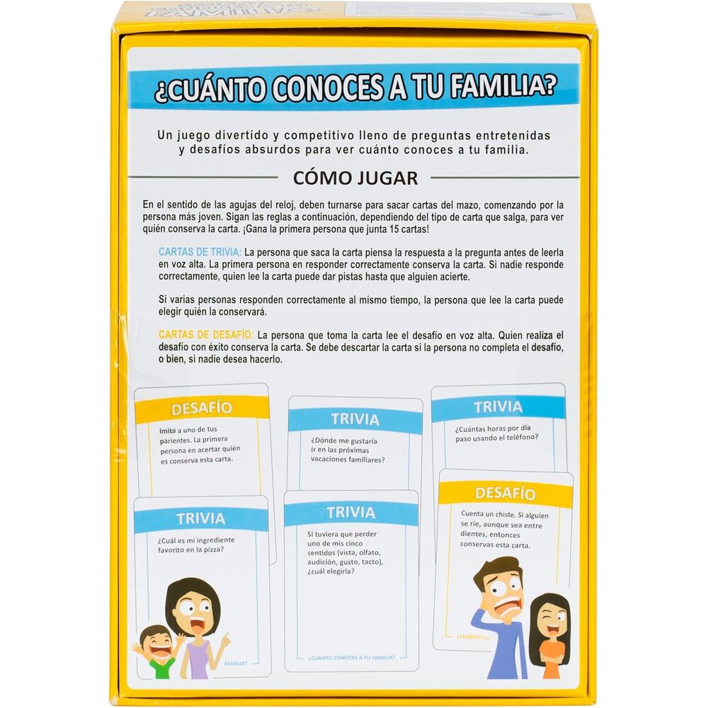 Spanish How well do you know your family? board game Nerdscape