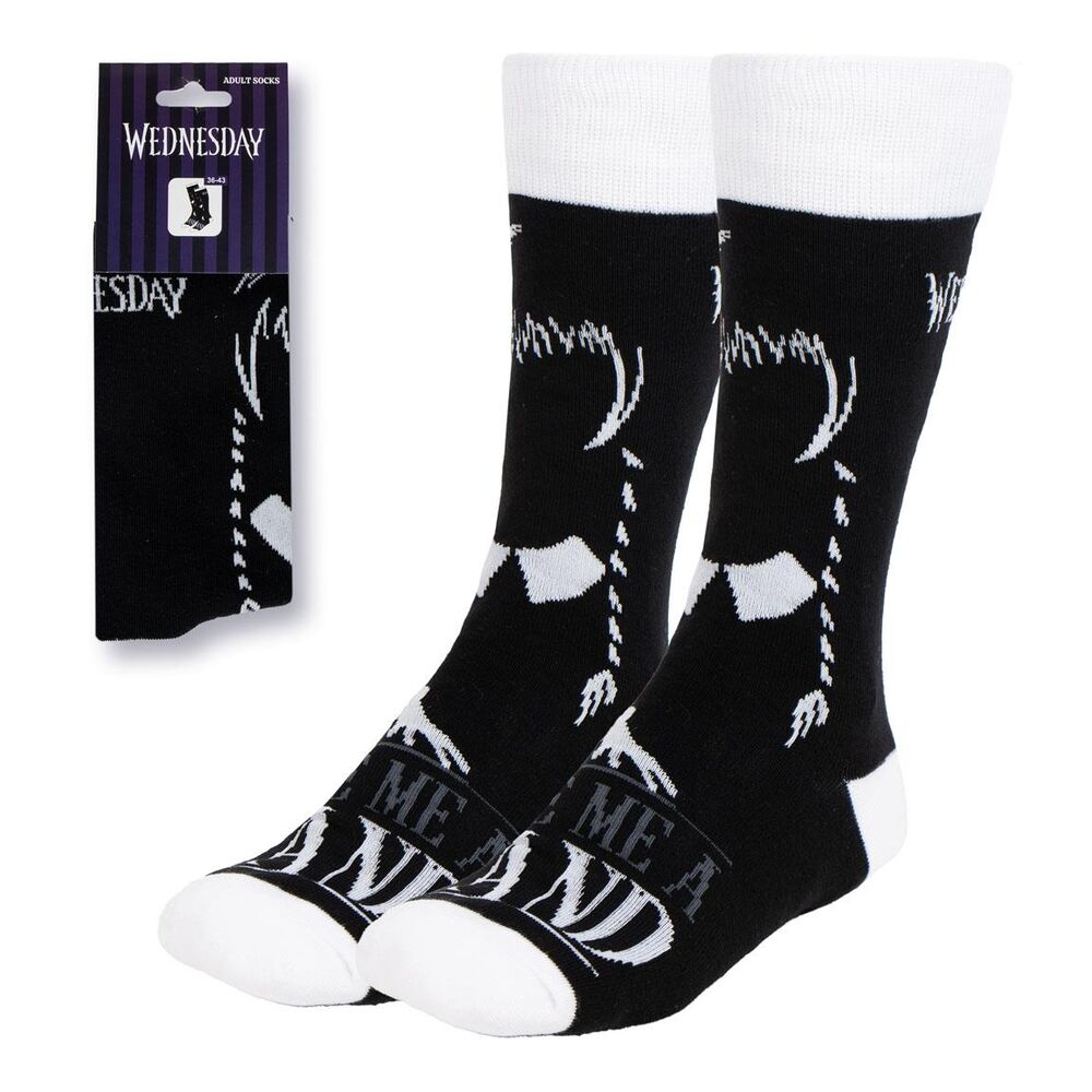 Wednesday adult socks Nerdscape