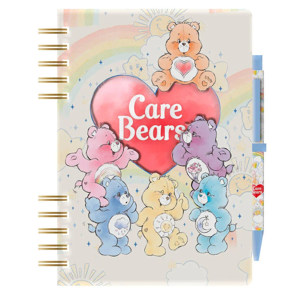 Care Bears A5 notebook + pen and stickers Nerdscape