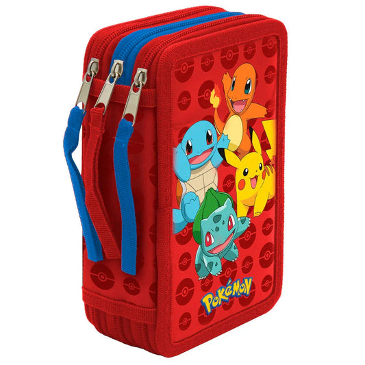 Pokemon triple pencil case 39pcs Nerdscape