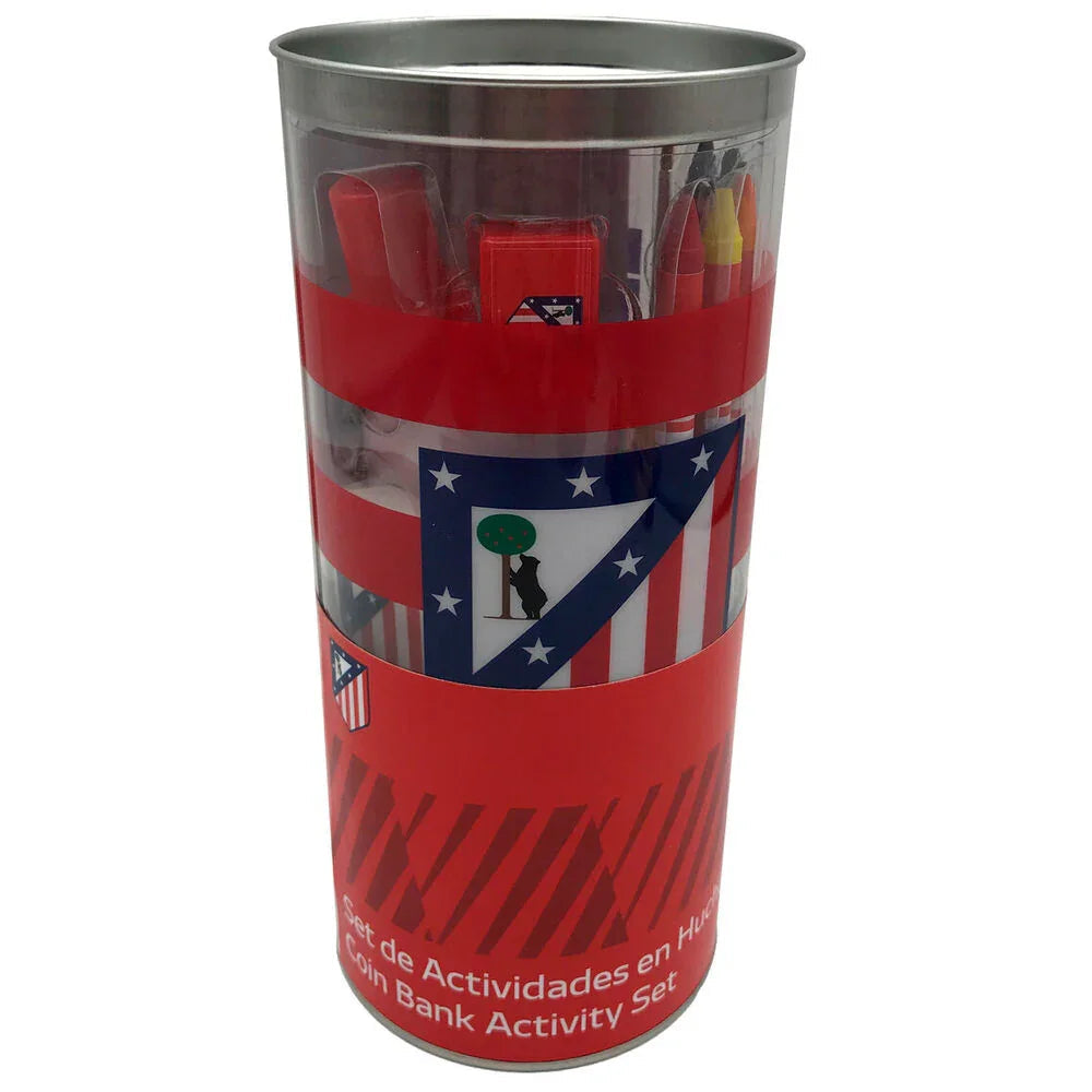 Atletico de Madrid money box set activities 38pcs Nerdscape