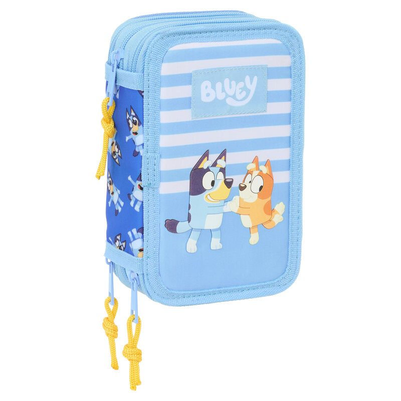 Bluey Lets Play triple pencil case 37pcs Nerdscape