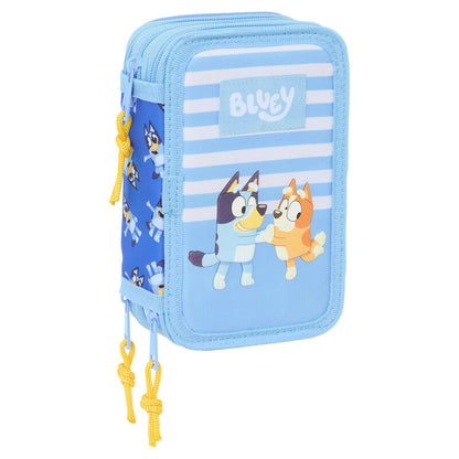 Bluey Lets Play triple pencil case 37pcs Nerdscape