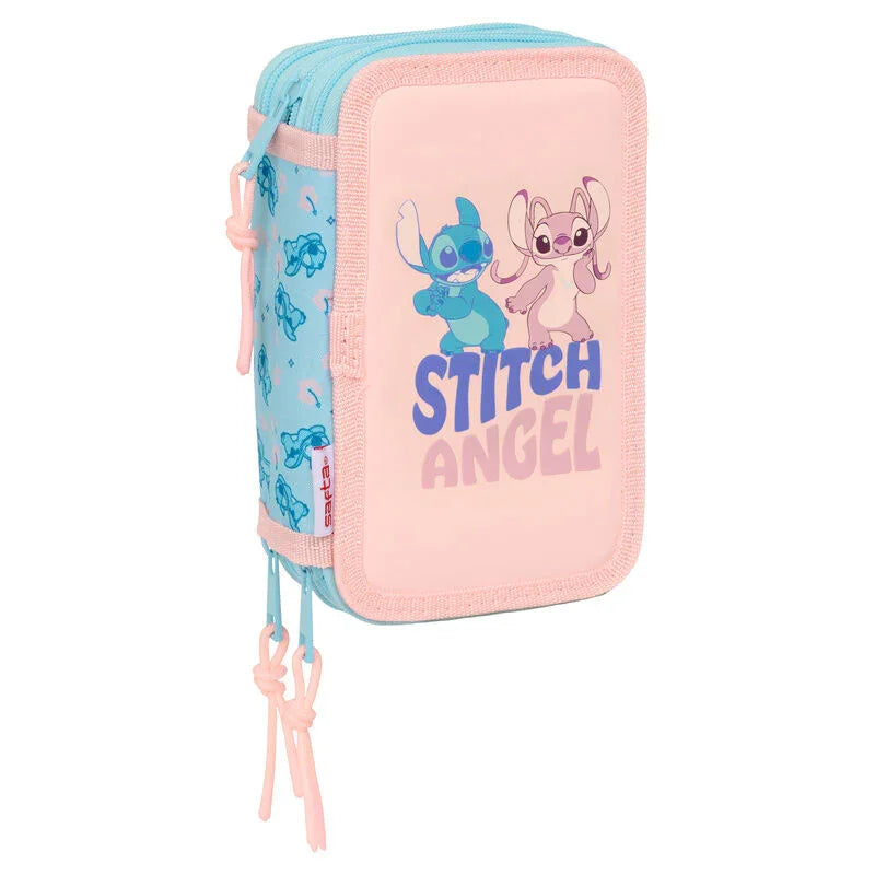 Disney Stitch Ohana triple pencil case 37pcs Nerdscape