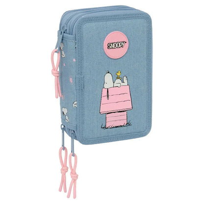 Peanuts Snoopy triple pencil case 37pcs Nerdscape