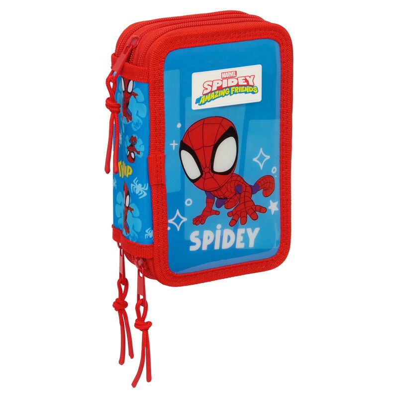 Marvel Spidey triple pencil case 37pcs - Nerdscape