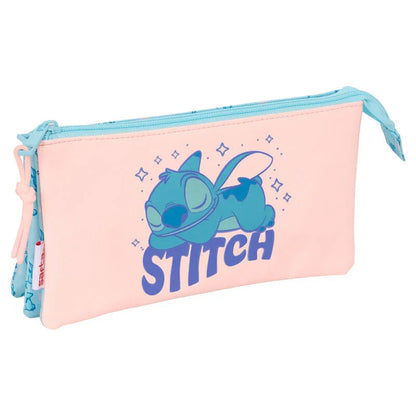 Disney Stitch Ohana triple pencil case Nerdscape