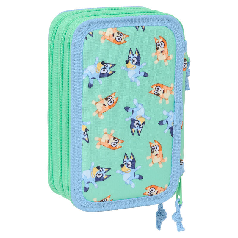 Bluey Sisters triple pencil case 37pcs Nerdscape