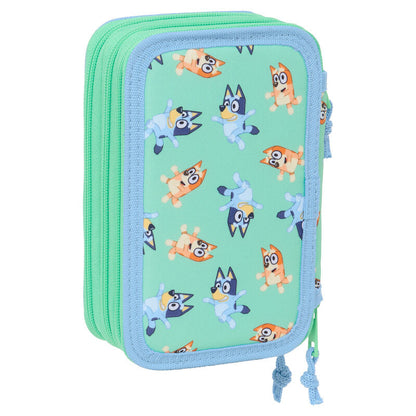 Bluey Sisters triple pencil case 37pcs Nerdscape