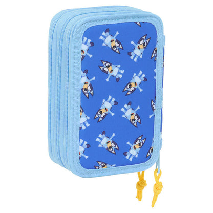 Bluey Lets Play triple pencil case 37pcs Nerdscape