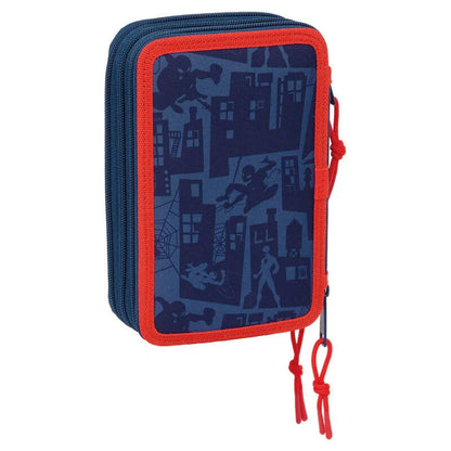 Marvel Spiderman triple pencil case 37pcs Nerdscape