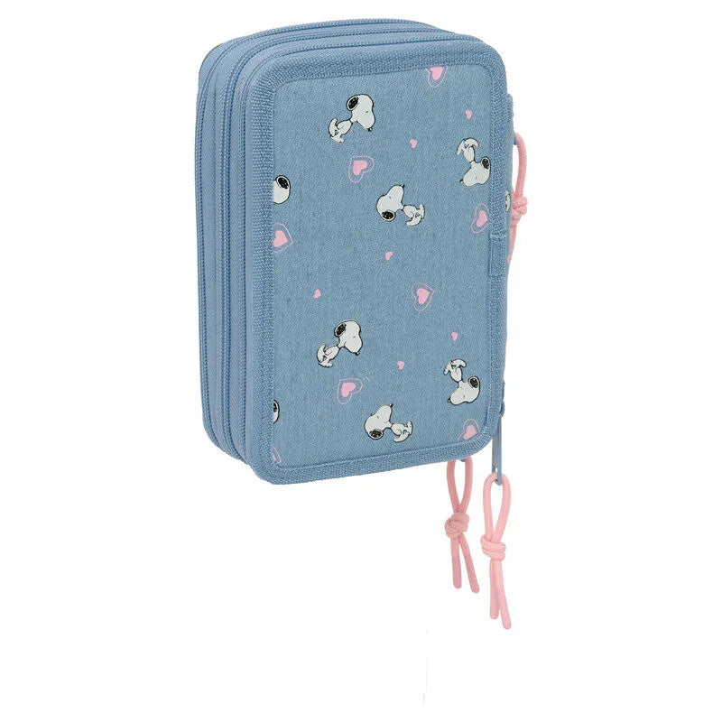 Peanuts Snoopy triple pencil case 37pcs Nerdscape