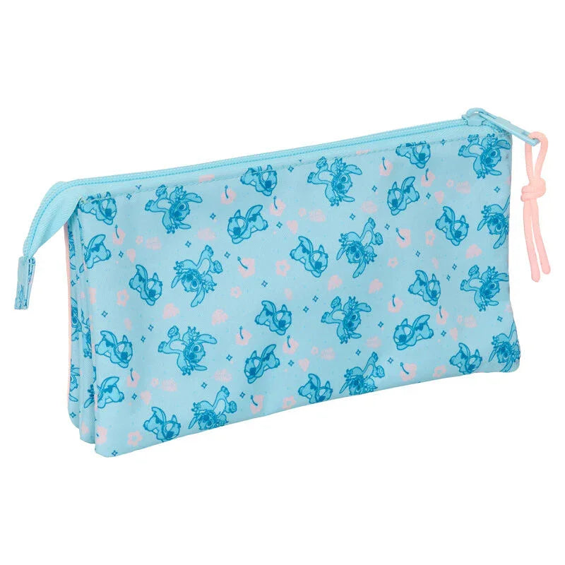 Disney Stitch Ohana triple pencil case Nerdscape