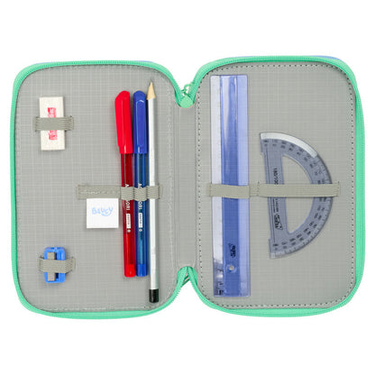 Bluey Sisters triple pencil case 37pcs Nerdscape