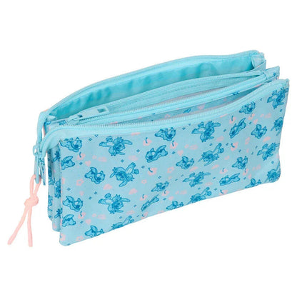 Disney Stitch Ohana triple pencil case Nerdscape