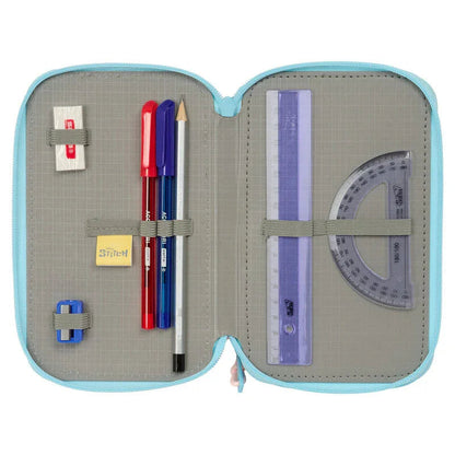 Disney Stitch Ohana triple pencil case 37pcs Nerdscape