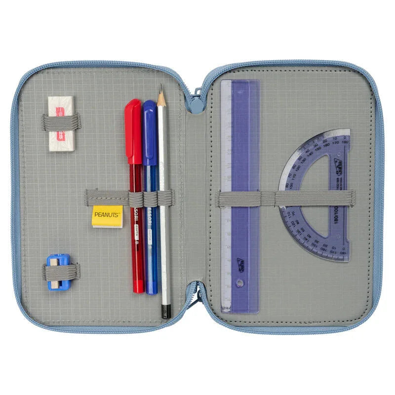 Peanuts Snoopy triple pencil case 37pcs Nerdscape