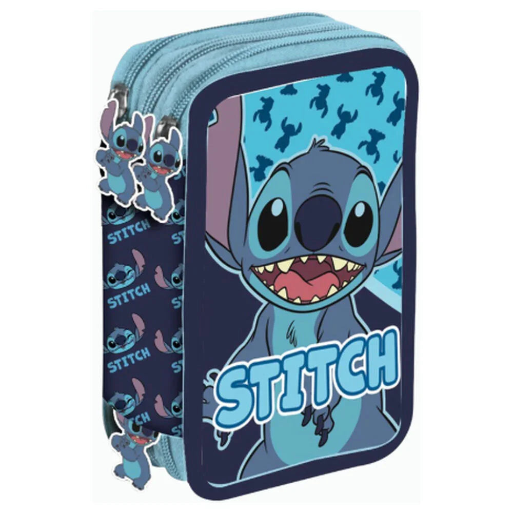 Disney Stitch Abstract triple pencil case Nerdscape