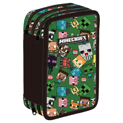 Minecraft Face triple pencil case Nerdscape