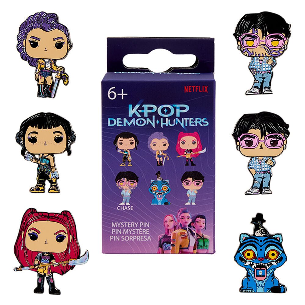 Loungefly Kpop Demon Hunters Mystery Blind Box Enamel Pin assorted - Nerdscape