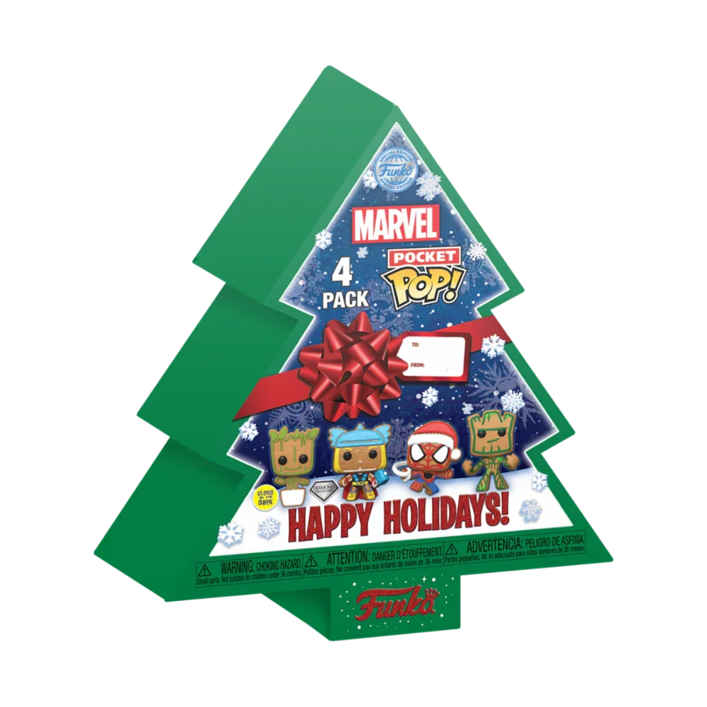 Funko Pop! Marvel Tree Holiday Exclusive - Figura da Collezione Vinyl - Nerdscape Nerdscape