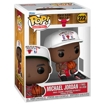 Funko Pop! NBA Chicago Bulls Michael Jordan 3 Times in a Row - Figura da Collezione Vinyl Nerdscape