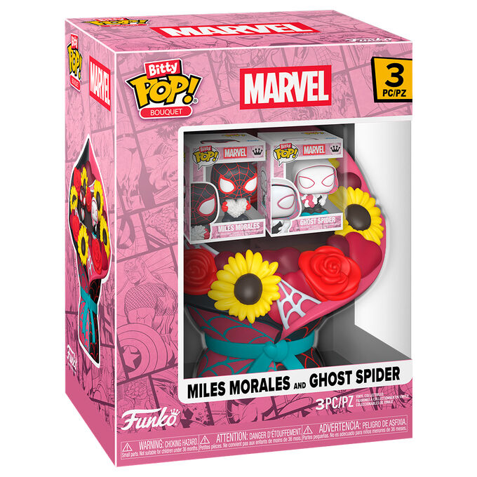 Funko Pop! Marvel Miles Morales e Ghost Spider - Figura da Collezione Vinyl Nerdscape