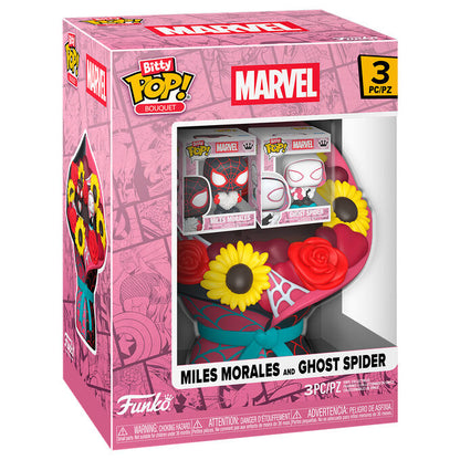 Funko Pop! Marvel Miles Morales e Ghost Spider - Figura da Collezione Vinyl Nerdscape
