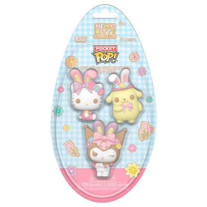 Pocket POP Egg blister 3 figures Hello Kitty and Friends
