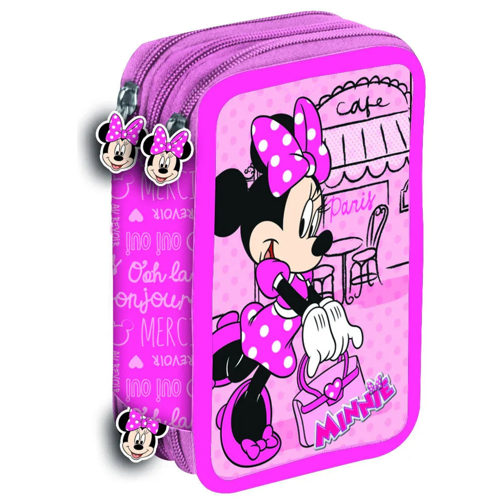 Disney Minnie Paris triple pencil case Nerdscape