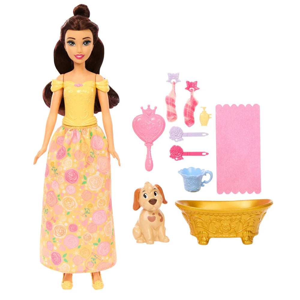 Disney The Beauty and the Beast Belle Bath and Brush Dog doll Nerdscape