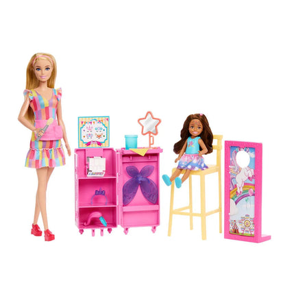 Barbie Blister pack 2 dolls makeup station Nerdscape