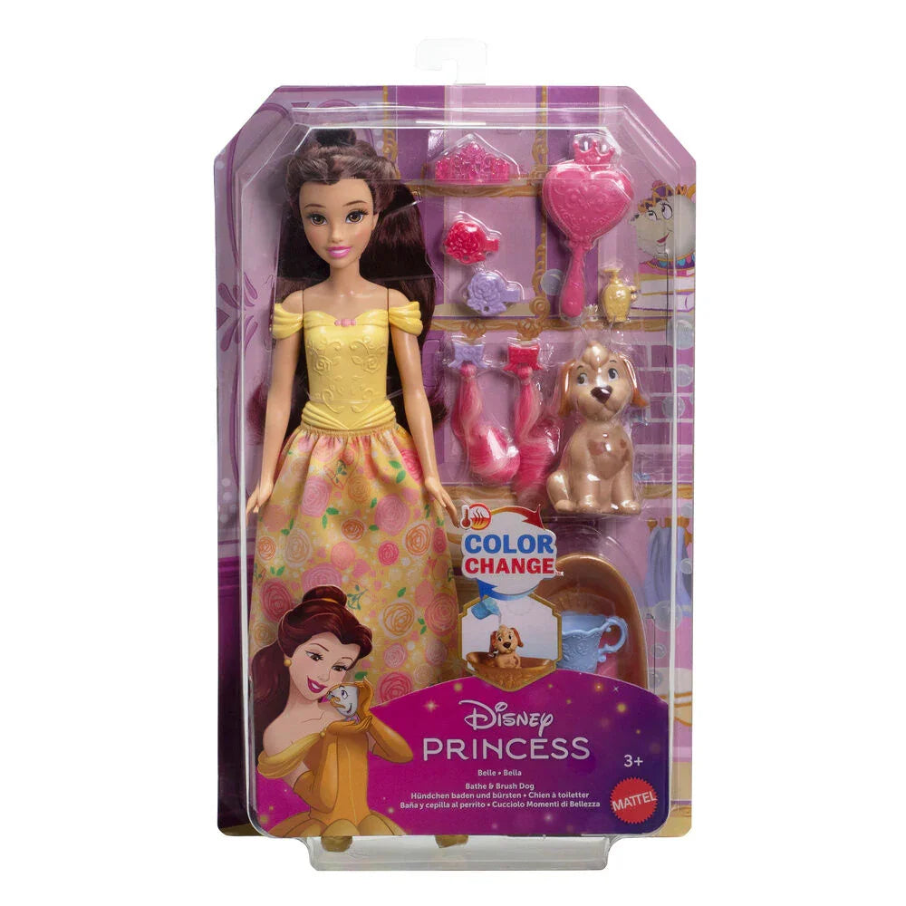 Disney The Beauty and the Beast Belle Bath and Brush Dog doll Nerdscape