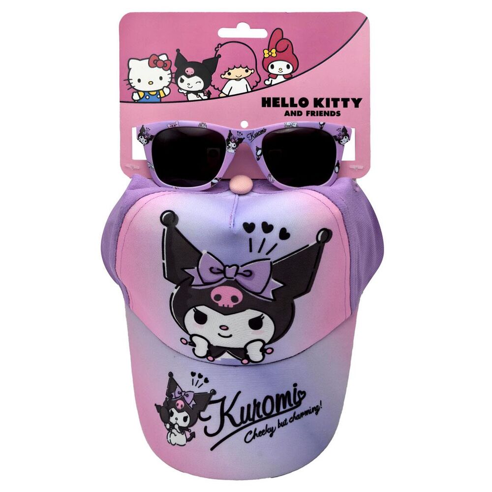 Hello Kitty Kuromi set cap + sunglasses