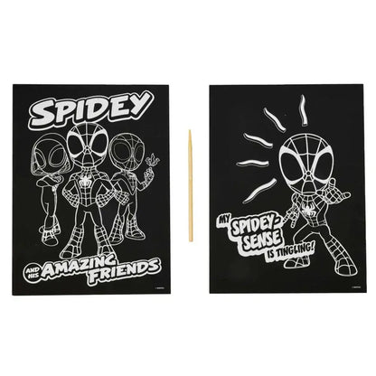 Marvel Spiderman scratching set Nerdscape